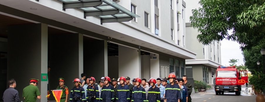 DIỄN TẬP PHÒNG CHÁY CHỮA CHÁY – CHỦ ĐỘNG KỸ NĂNG, VỮNG TÂM AN TOÀN